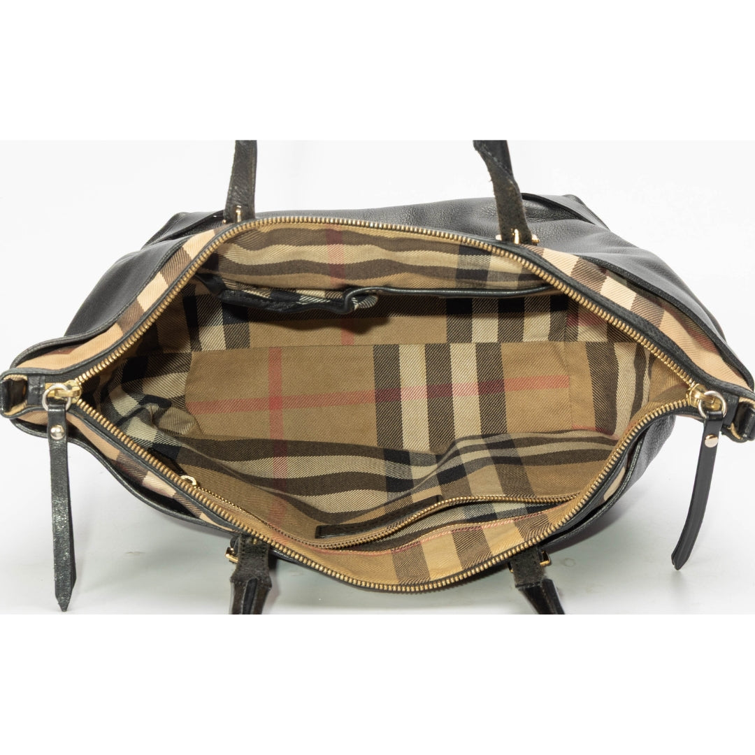 Burberry Black House Check Canvas Salisbury Tote