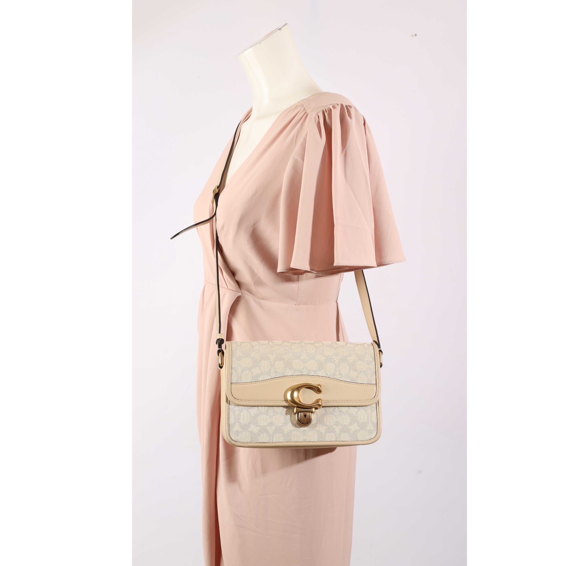 Coach Signature Jacquard Studio Shoulder Bag
