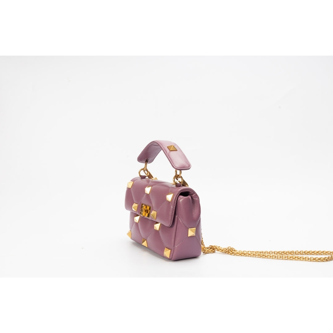 Valentino Garavani Small Roman Stud Top Handle Bag