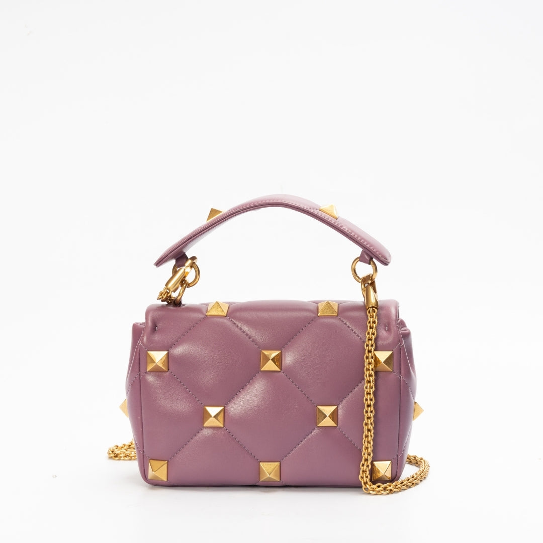 Valentino Garavani Small Roman Stud Top Handle Bag