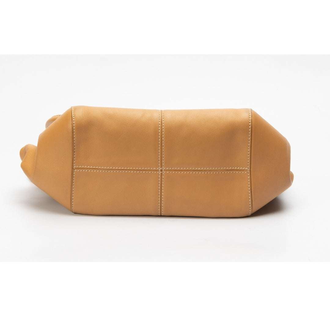 Tod's Beige Leather Satchel