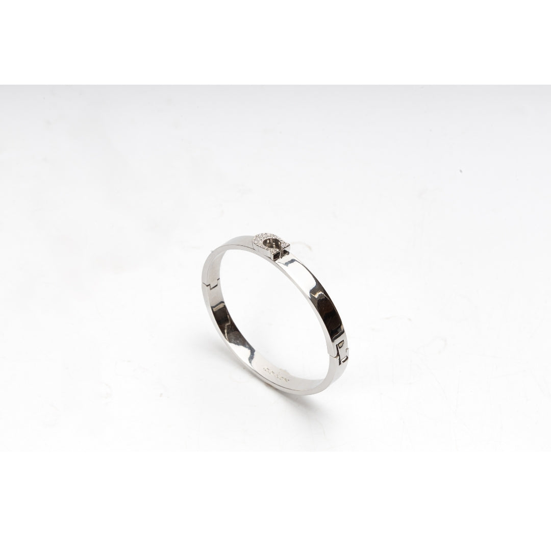 Coach Pave Signature Hinged Bangle