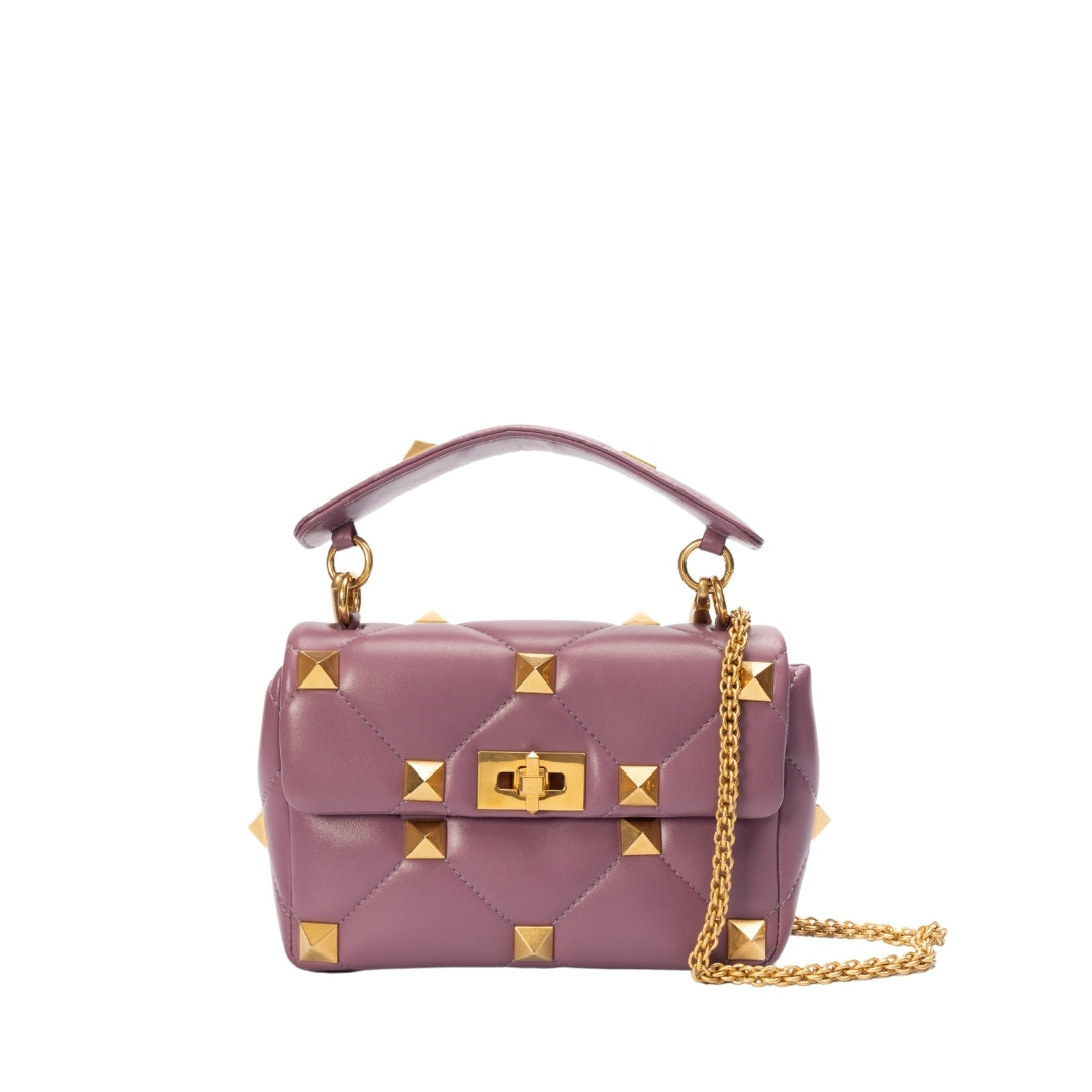 Valentino Garavani Small Roman Stud Top Handle Bag