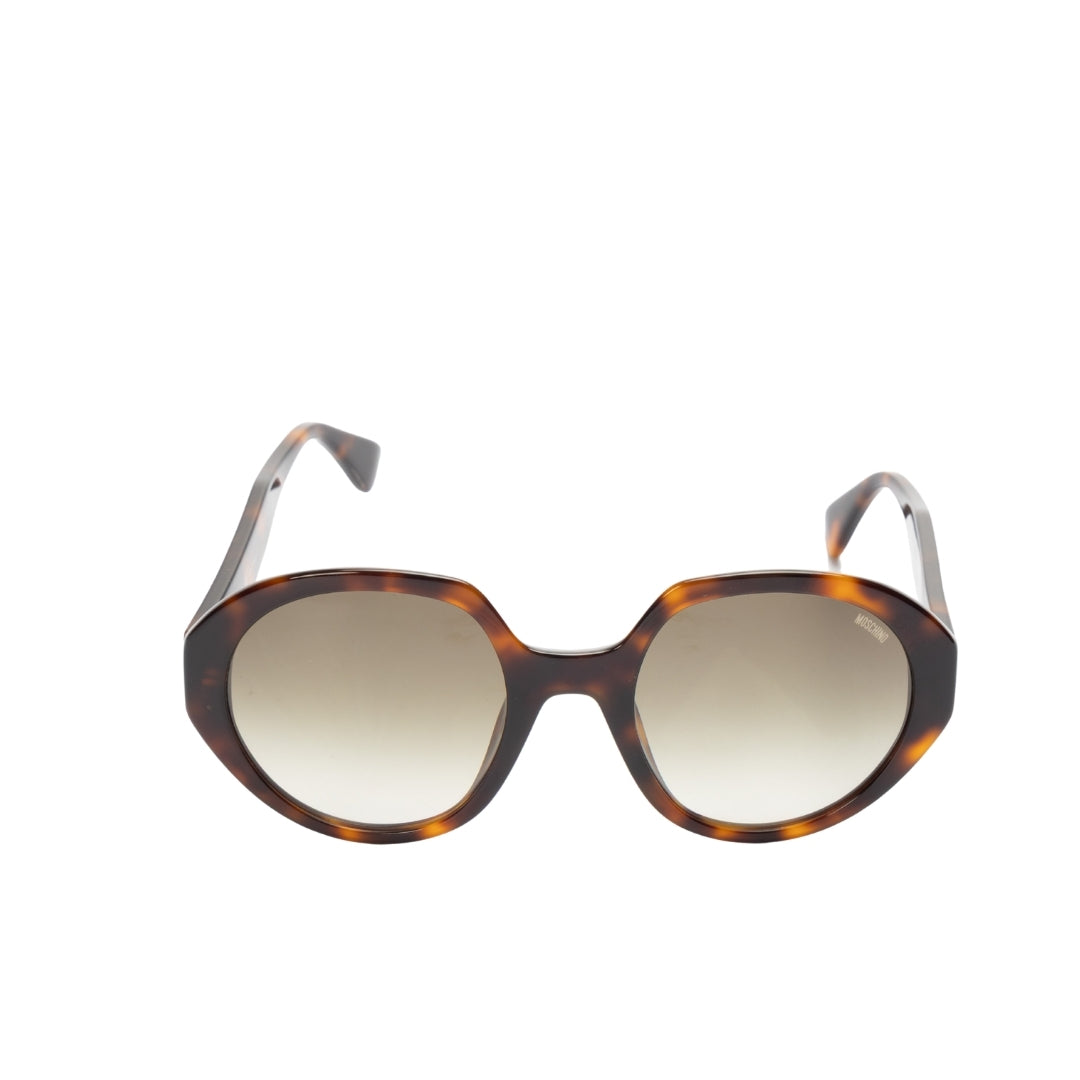 Moschino Logo Women Round Sunglasses