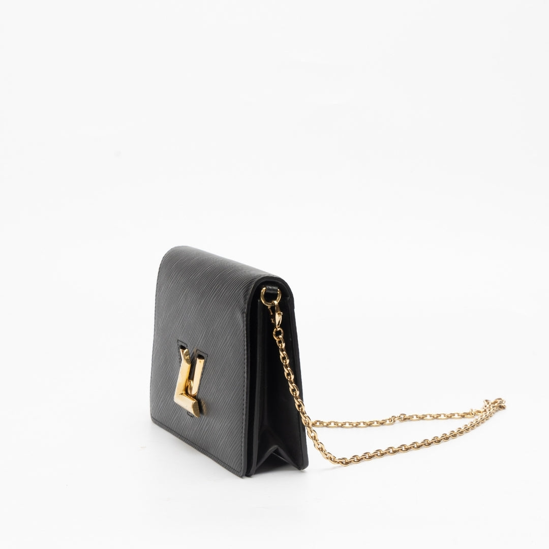 Louis Vuitton Twist Belt Wallet On Chain leather crossbody bag