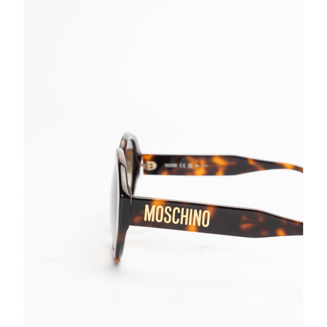 Moschino Logo Women Round Sunglasses