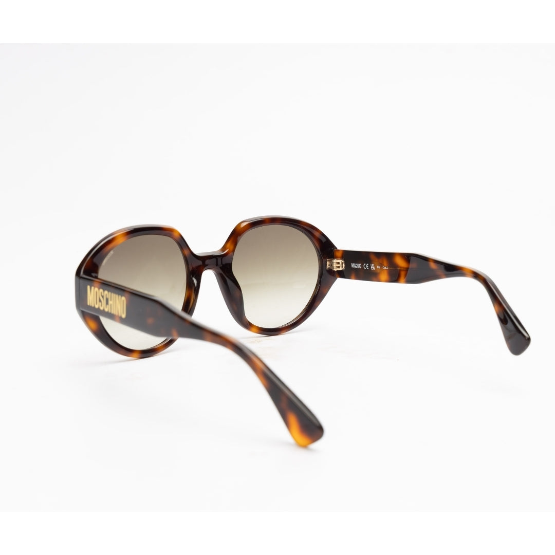 Moschino Logo Women Round Sunglasses