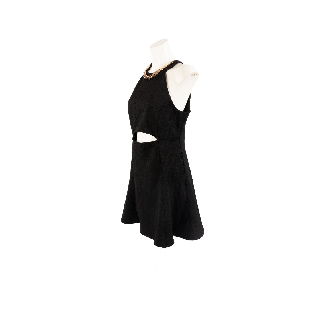 Guess Chain Strap Cutout Bodycon Dress