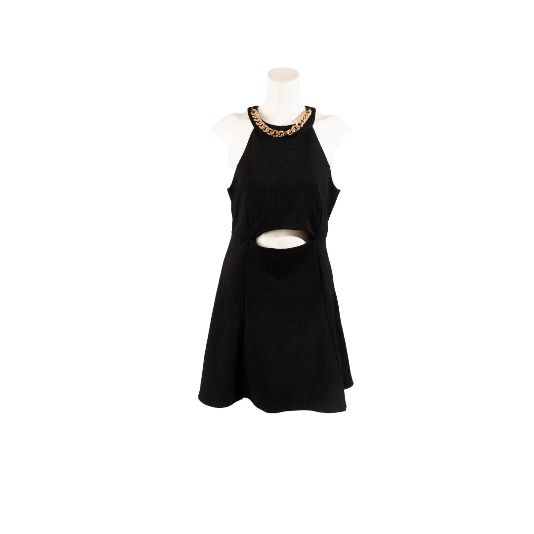 Guess Chain Strap Cutout Bodycon Dress