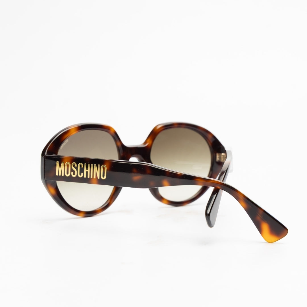 Moschino Logo Women Round Sunglasses