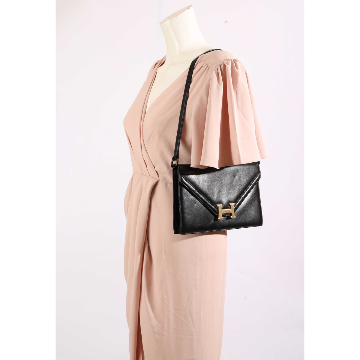 Hermès Lydie Black Shoulder Bag