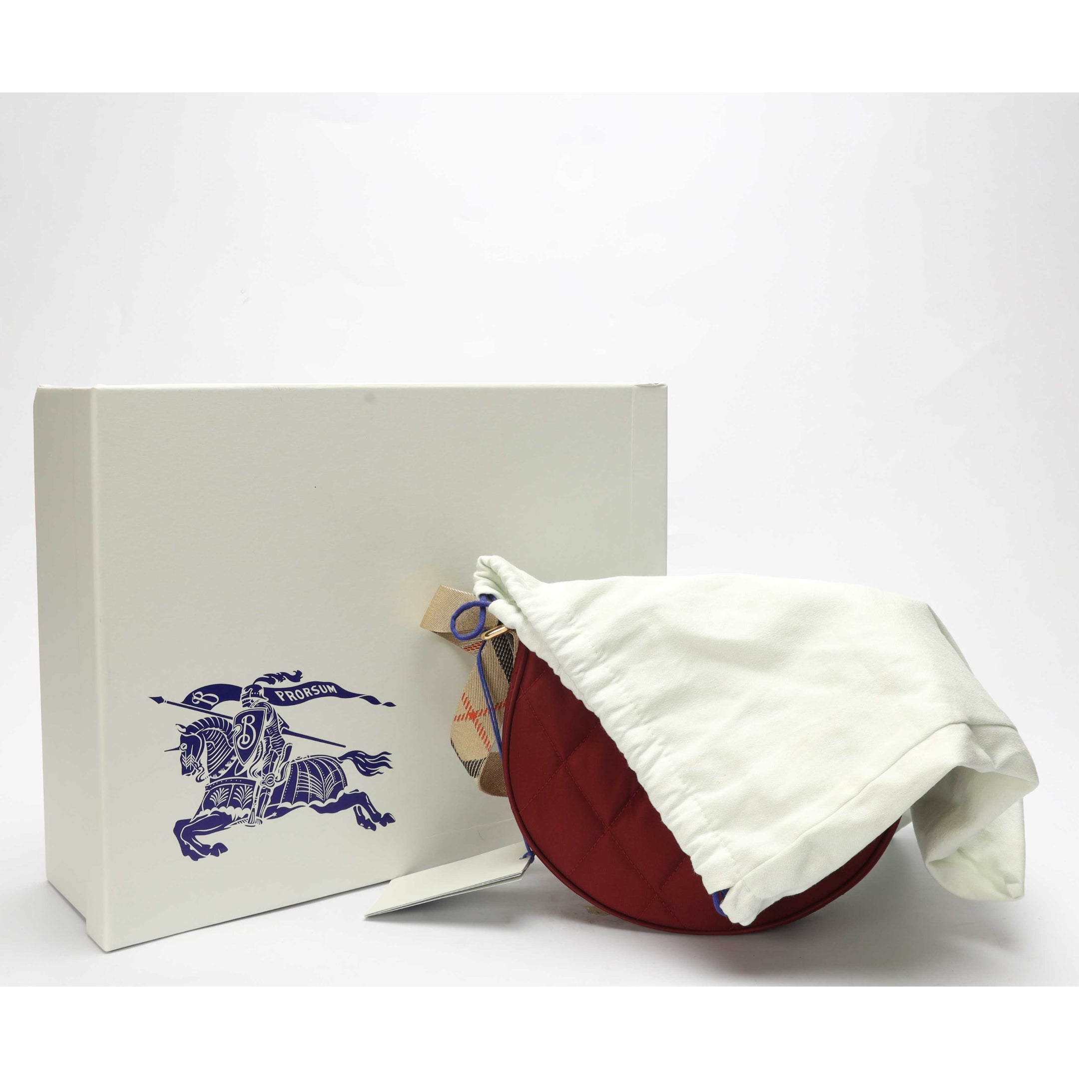 Burberry Red Horseshoe Crossbody Bag