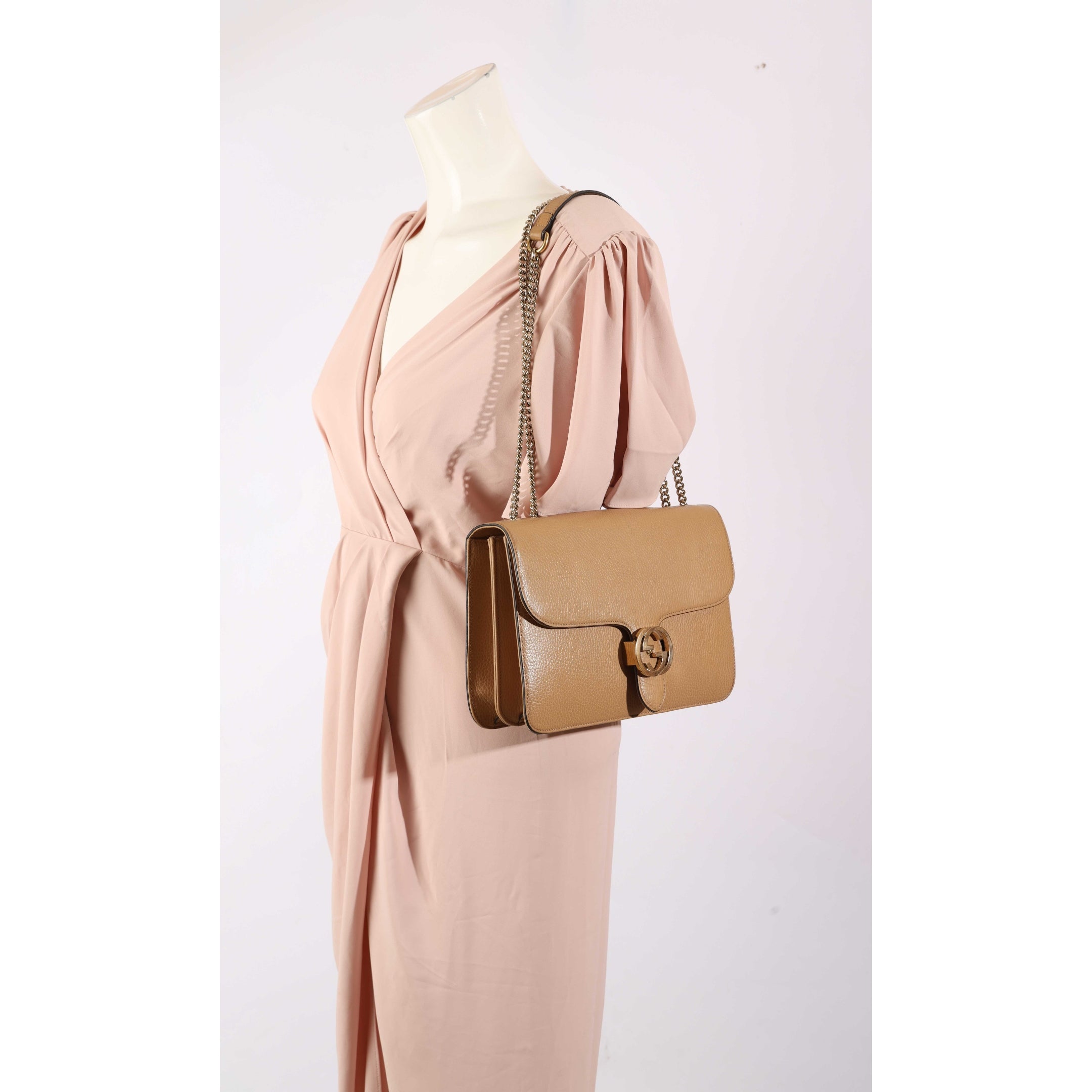 Gucci Beige Interlocking G Crossbody Bag