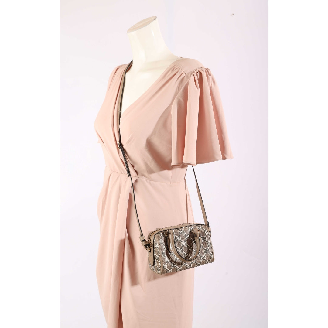 Gucci GG Shadow Monogram Canvas Ophidia Bowler Bag