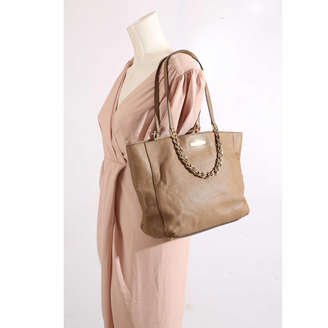 Michael Kors Beige Harper Chain Tote