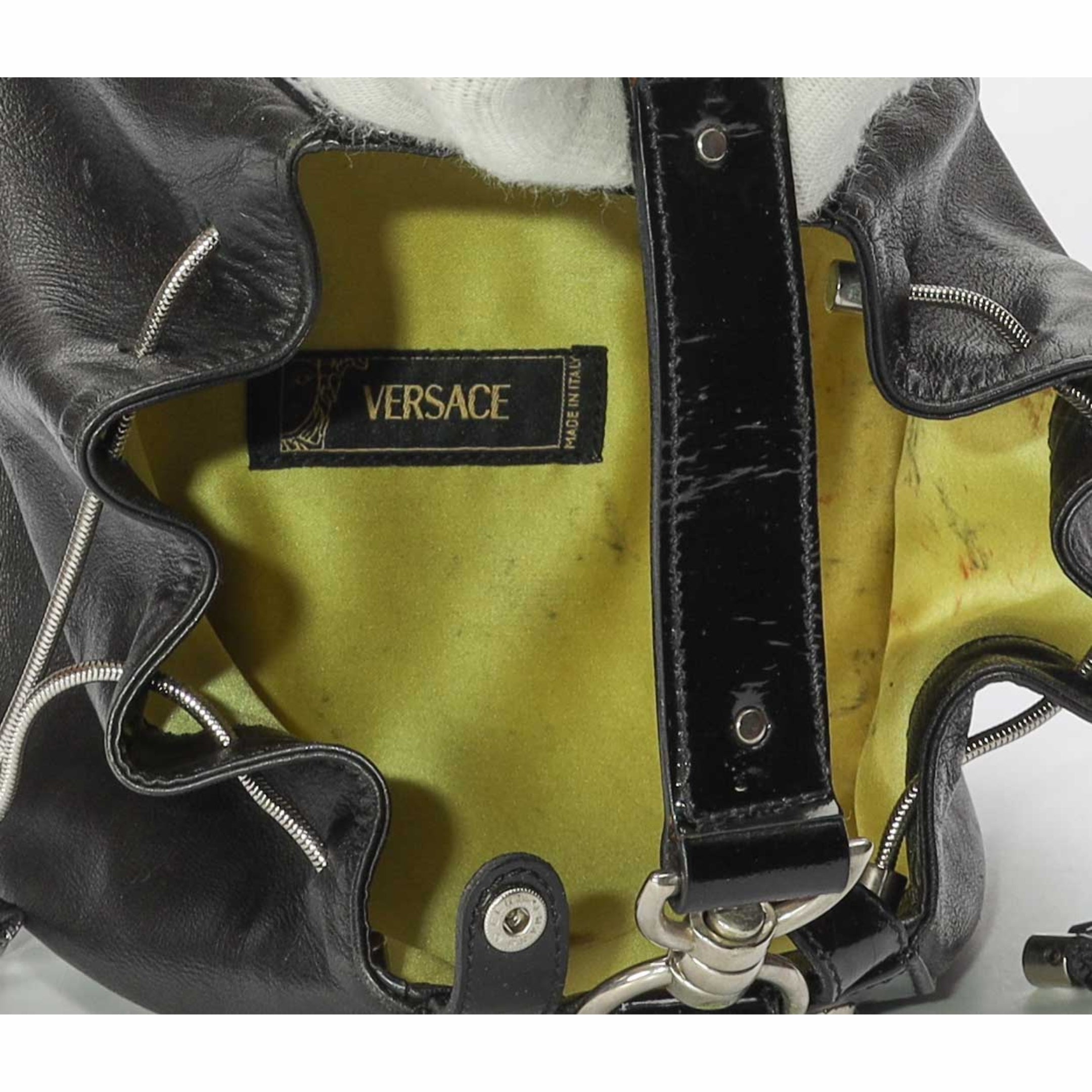 Versace La Medusa Black Bucket Bag