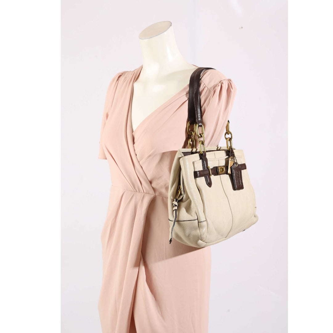 Coach White Jayden Carryall Satchel