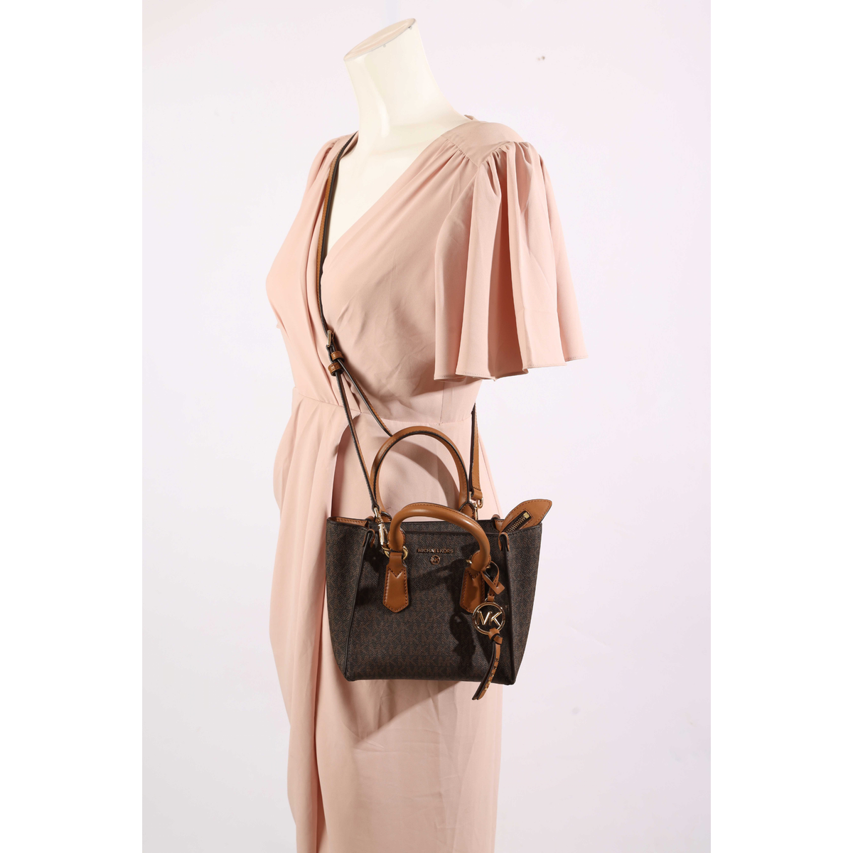 Michael Kors Kris Signature Logo Satchel