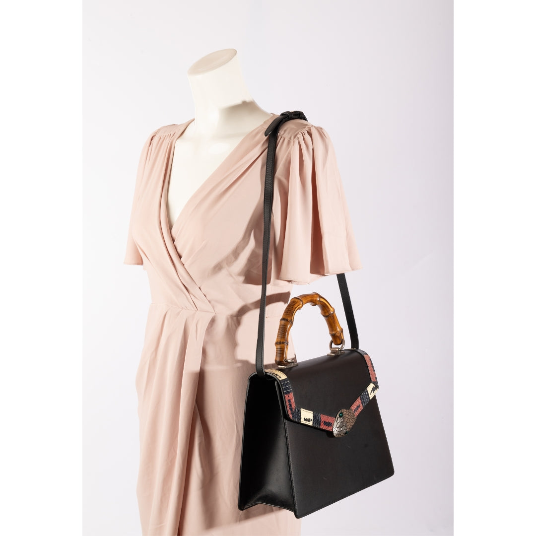 Gucci Lilith Leather Top Handle Bag