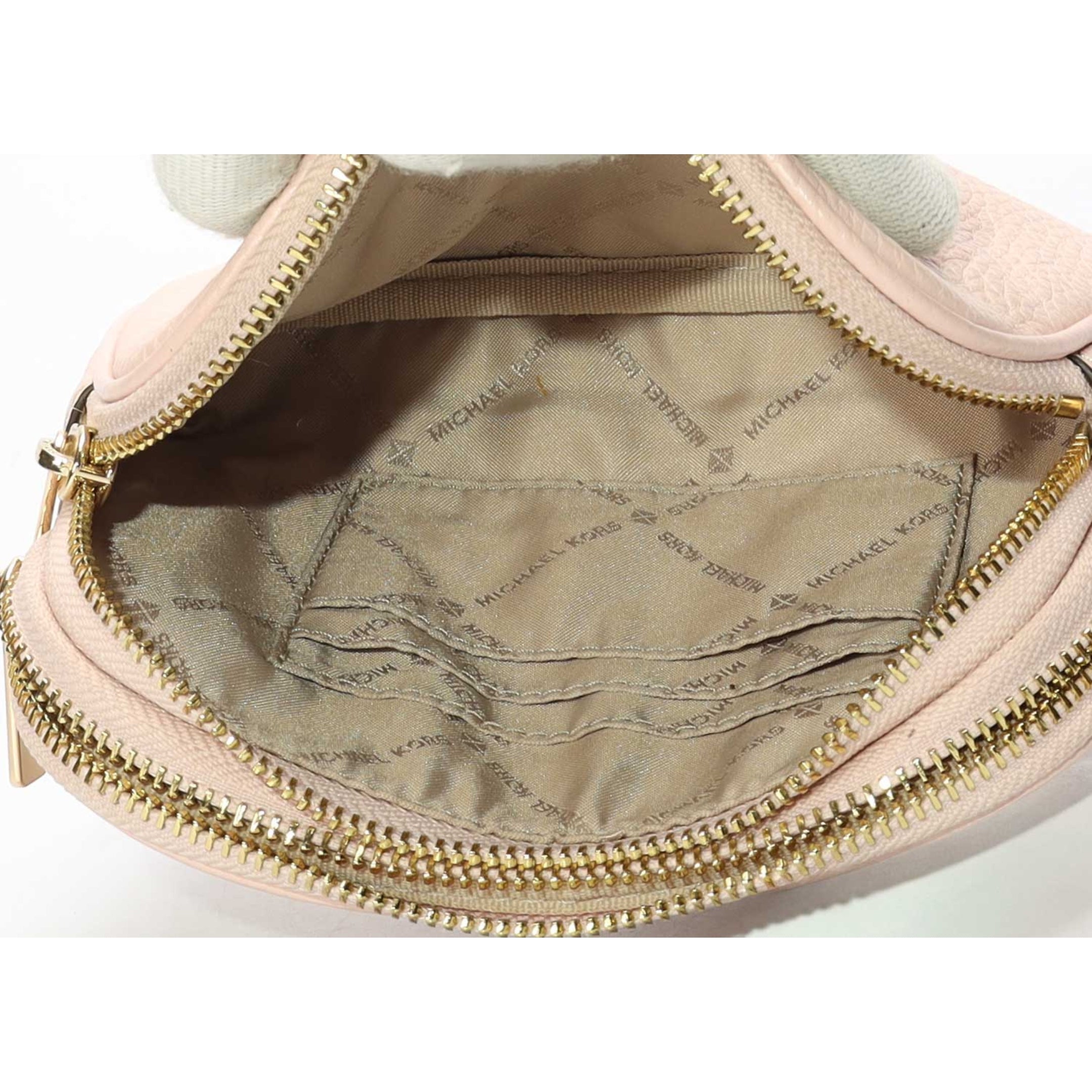 Michael Kors Double Zip Pink Wristlet