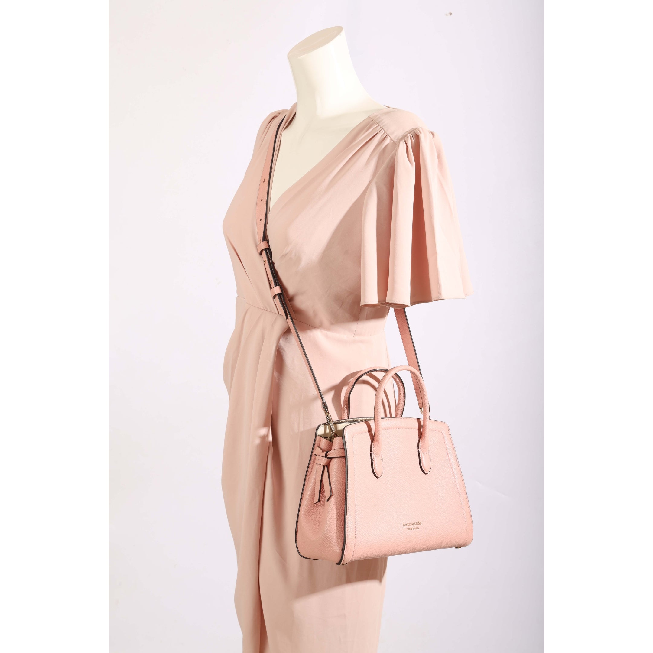 Kate Spade Pink Knott Satchel Crossbody Bag