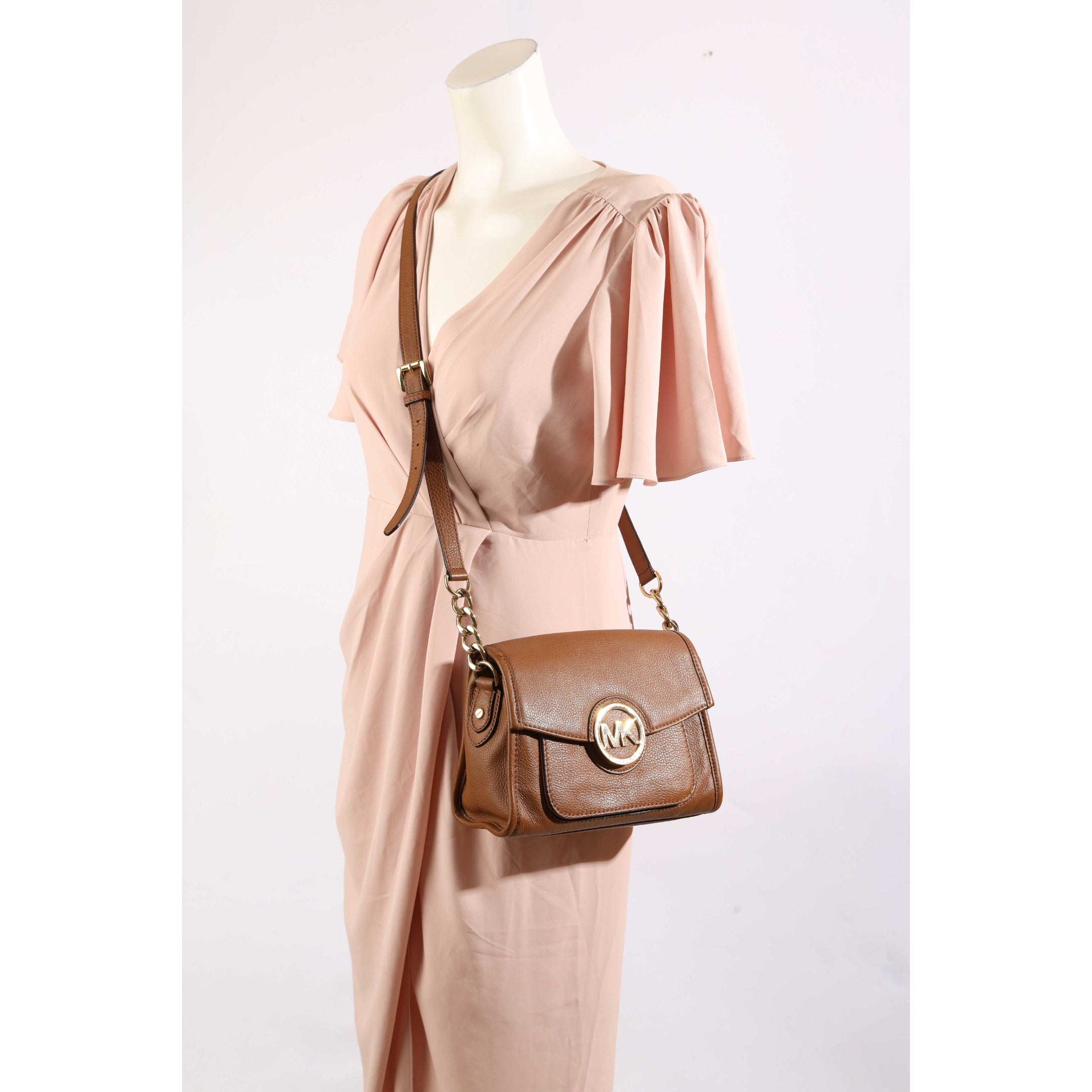 Michael Kors Brown Flap Shoulder Bag