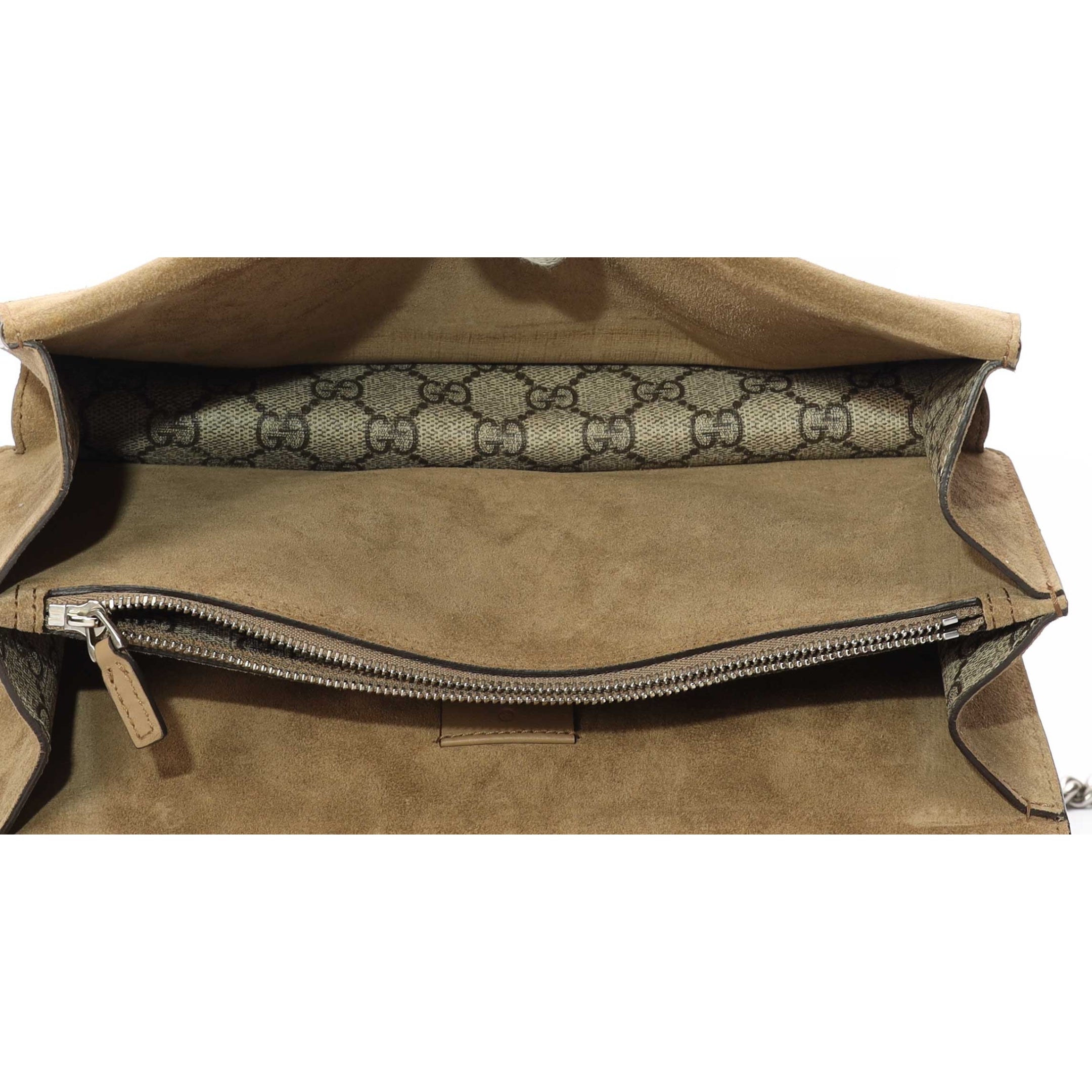 Gucci Beige GG Supreme Canvas Dionysus Shoulder Bag