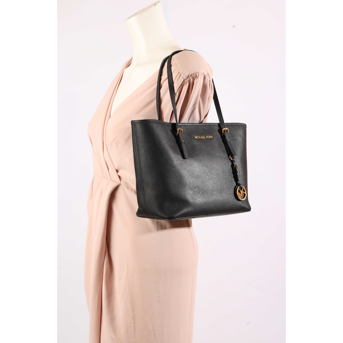 Michael Kors Jet Set Travel Black Tote