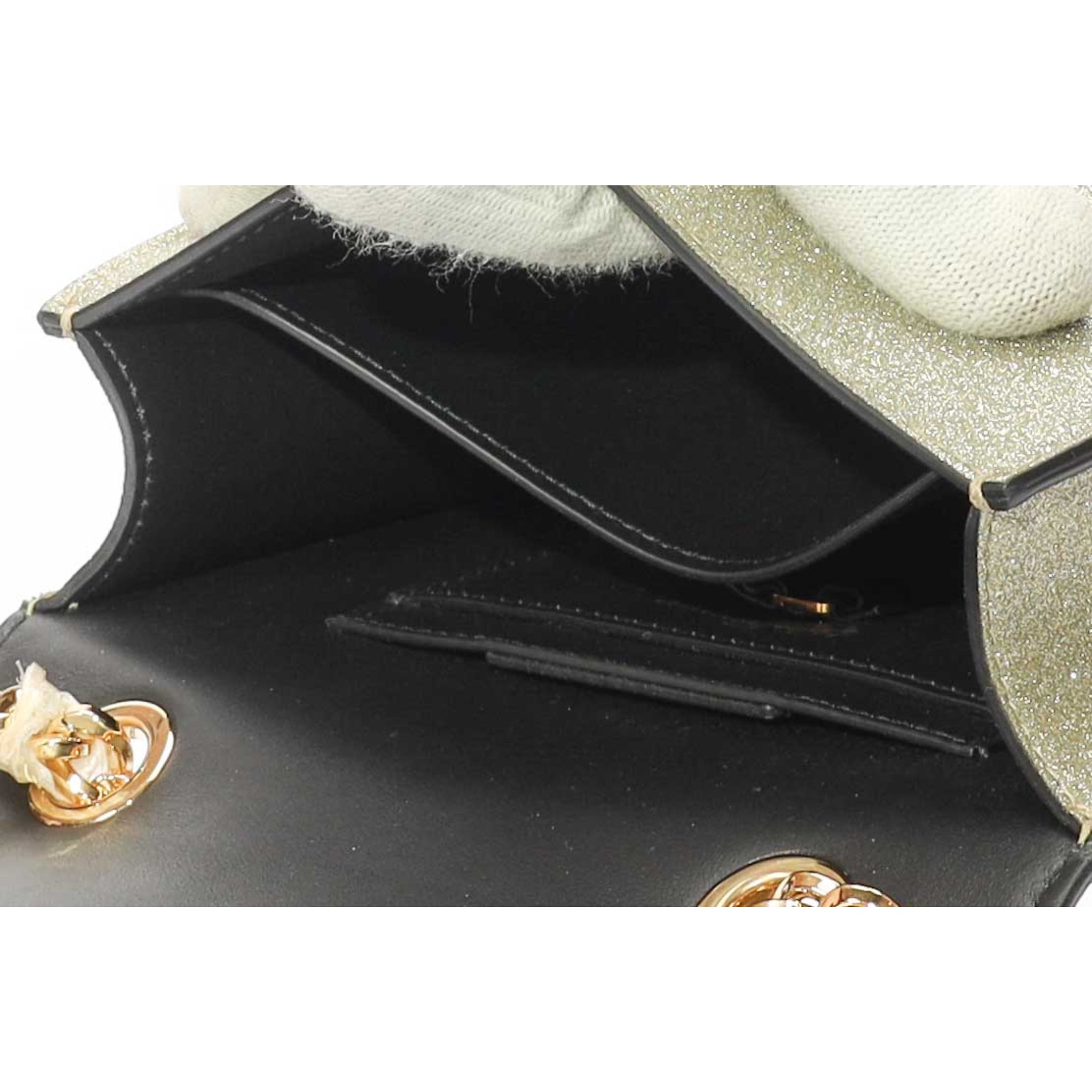 Salvatore Ferragamo Glitter Mini Vara Bow Crossbody Bag