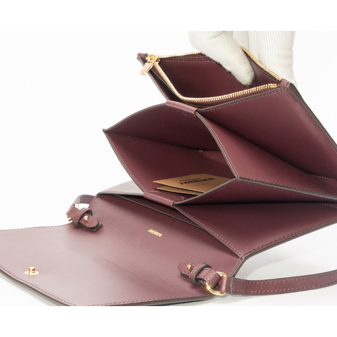 Burberry Hazelmere Leather Wallet on Strap