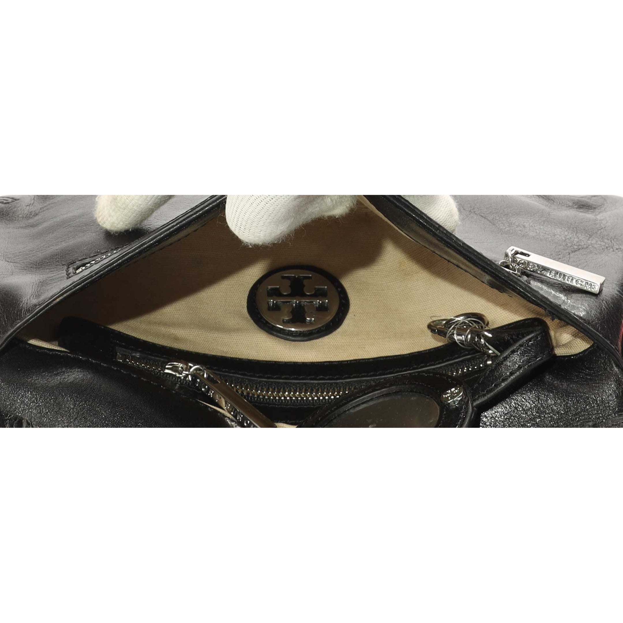 Tory Burch Black Chain Clutch