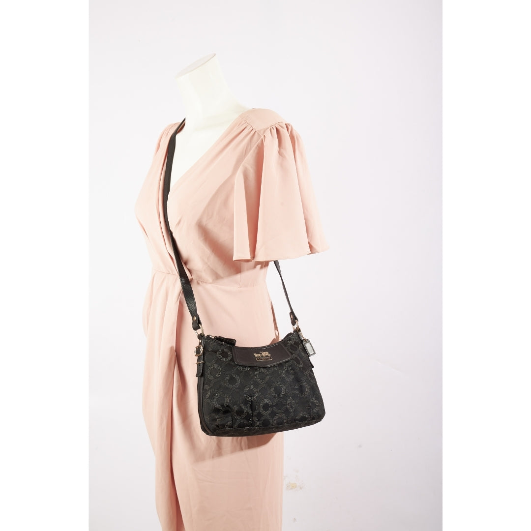 Coach Madison Dotted Art Shoulder Bag