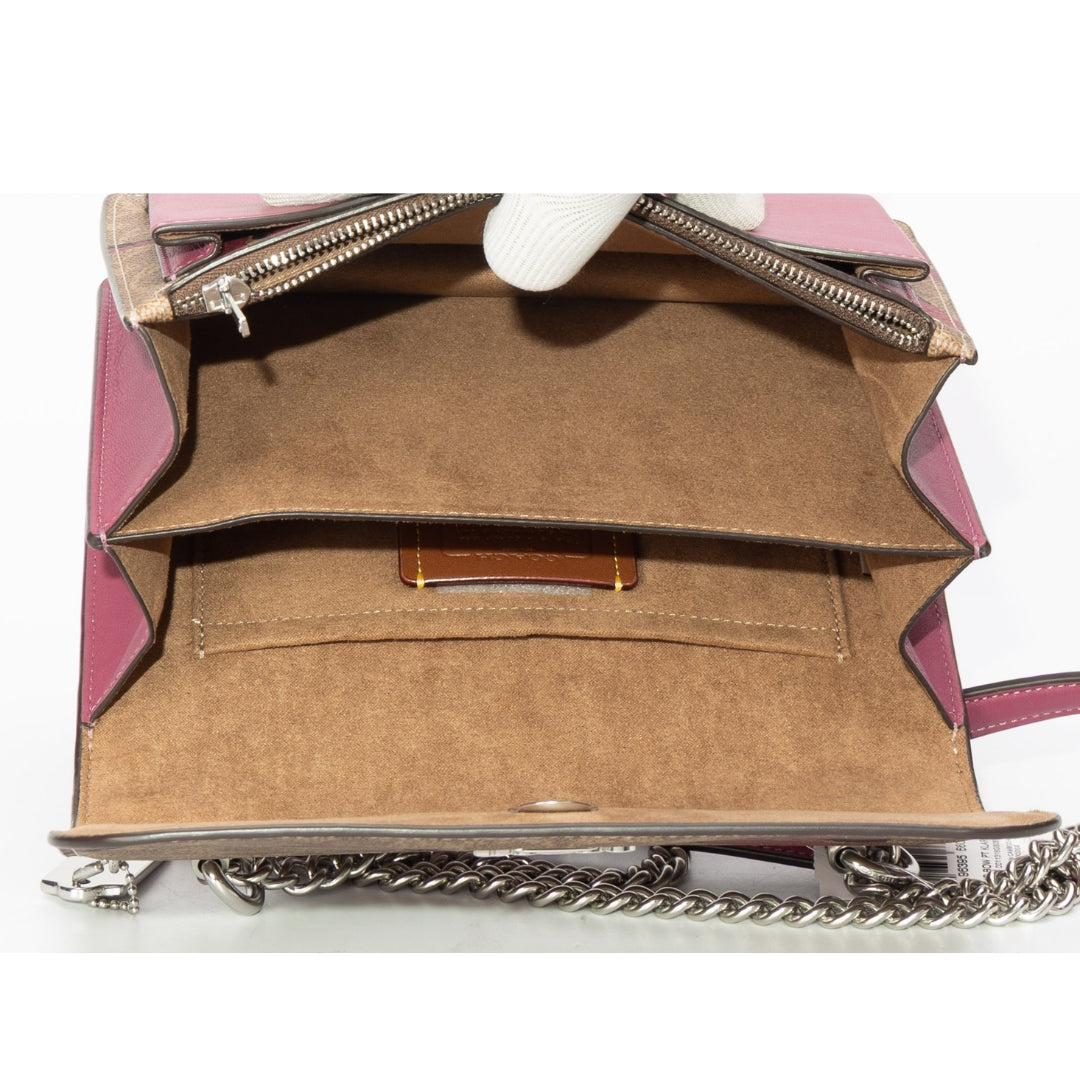 Coach Klare Bow Signature Canvas Crossbody Bag