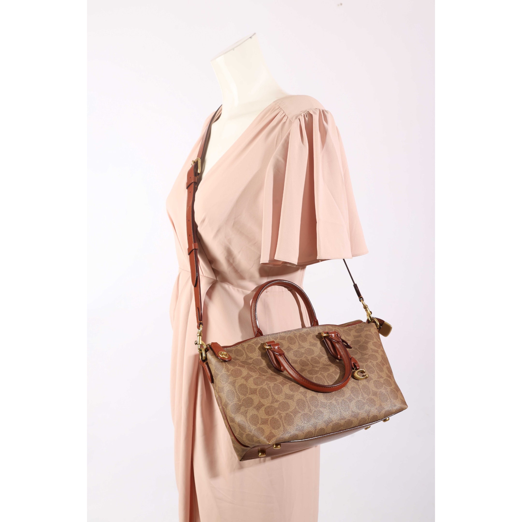 Coach Cara Signature Satchel