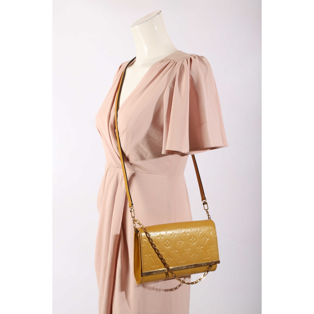 Louis Vuitton Patent Yellow Crossbody Bag