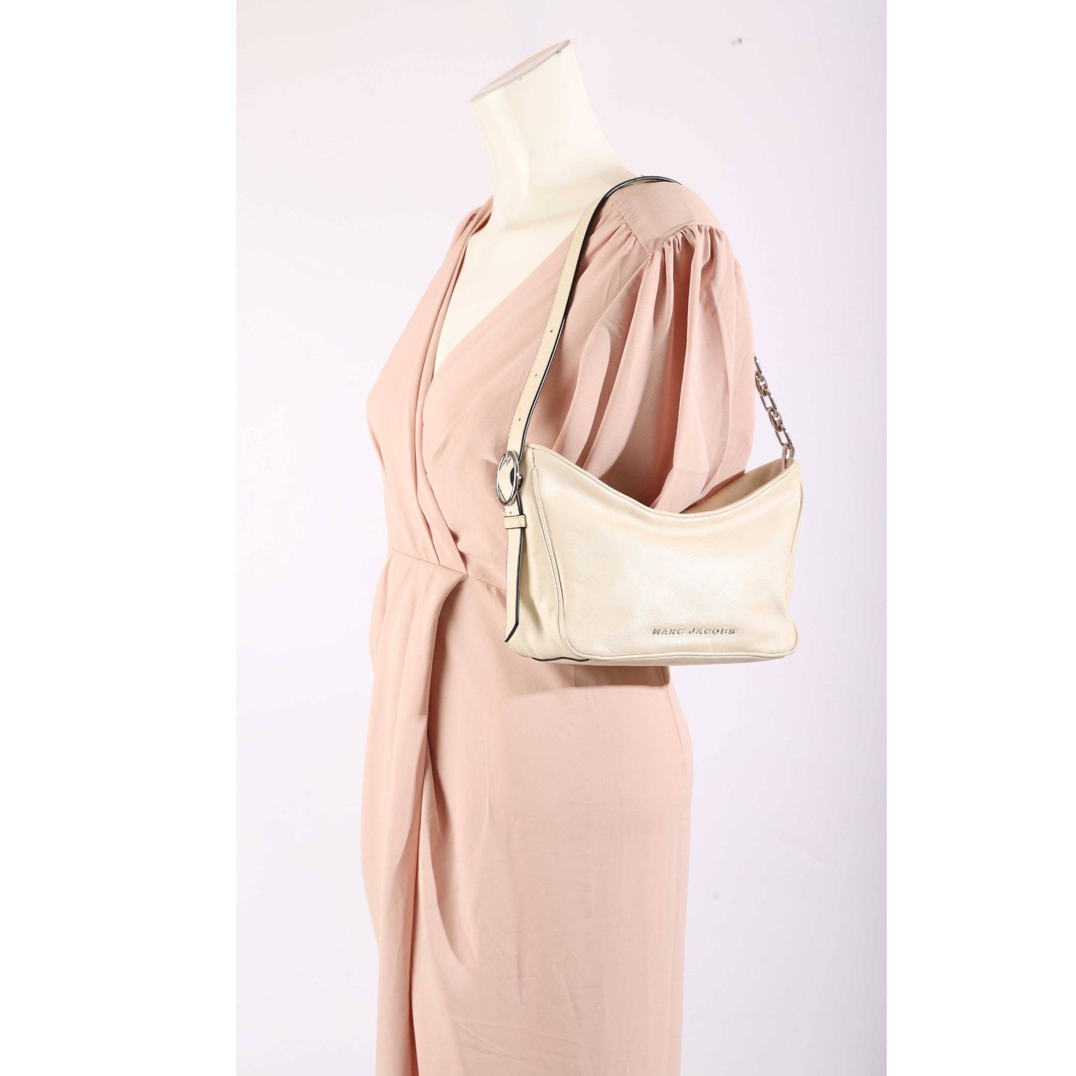 Marc Jacobs White Tempo Shoulder Bag