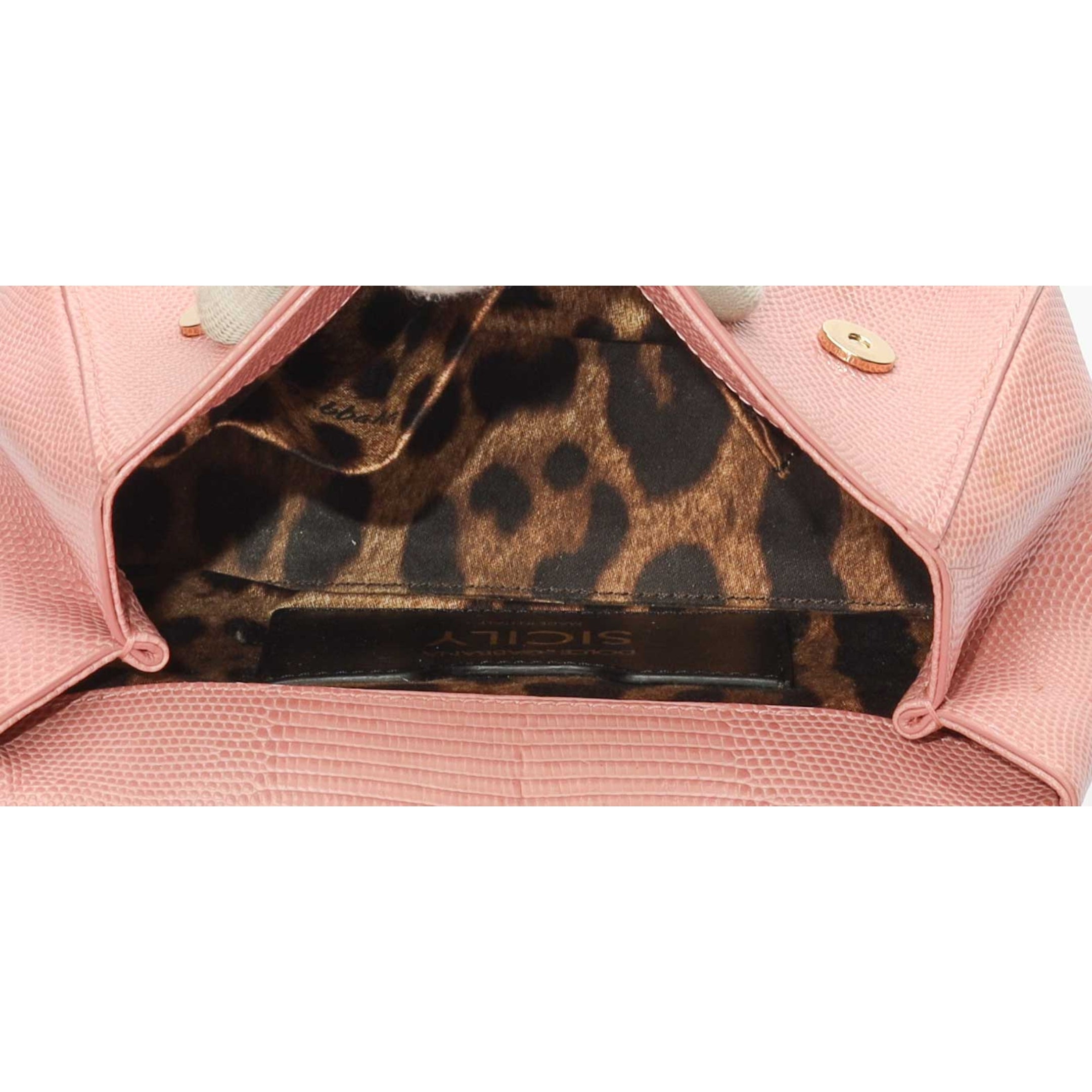 Dolce & Gabbana Sicily Pink Top Handle Bag