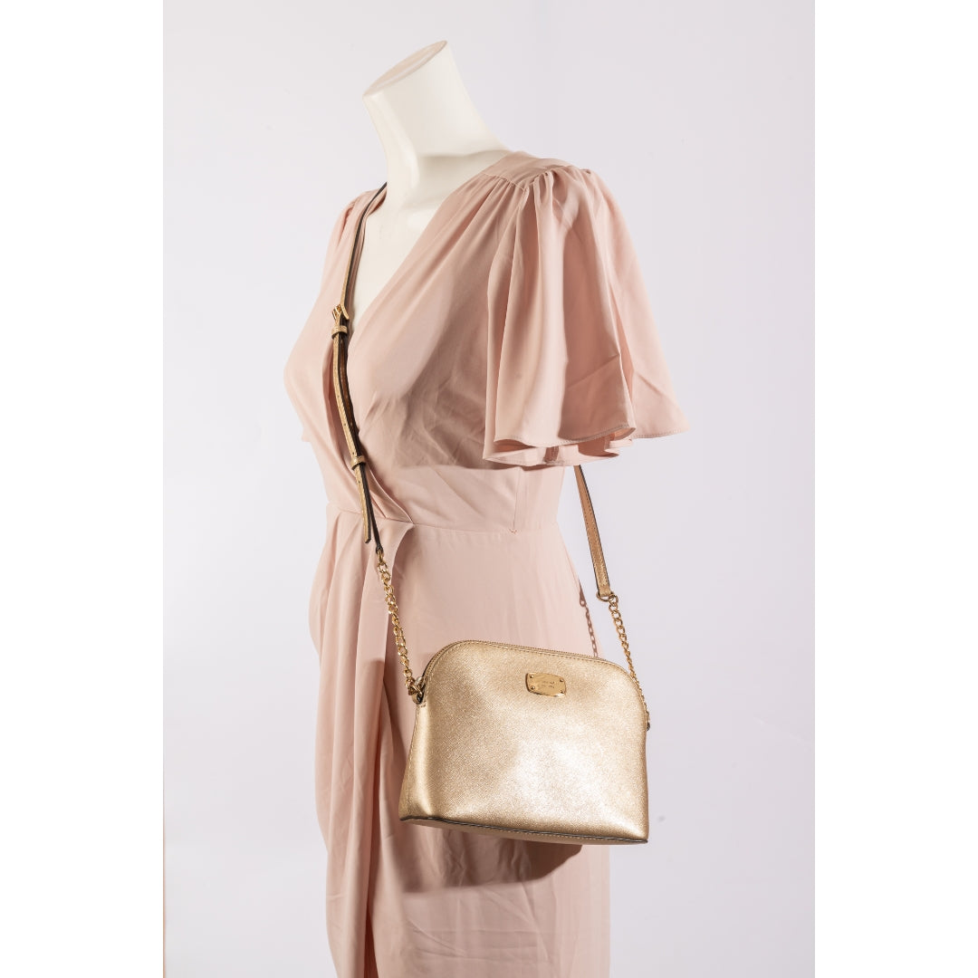 Michael Kors Metallic Bronze Crossbody Bag