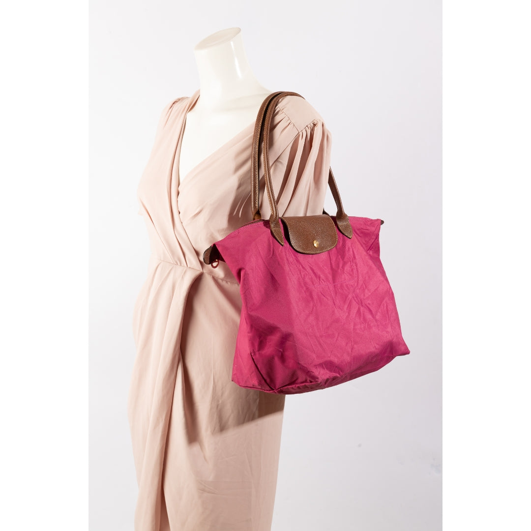 Longchamp Pink Nylon Le Pliage Tote
