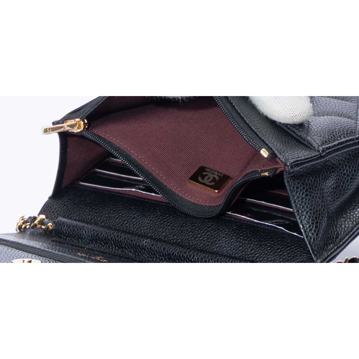 Chanel Black Caviar Crossbody Bag