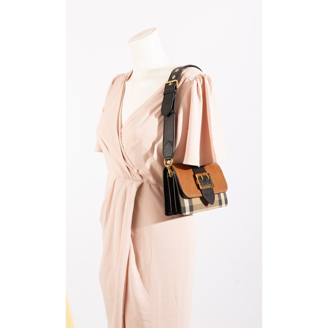 Burberry Madison Buckle Flap Shoulder Bag