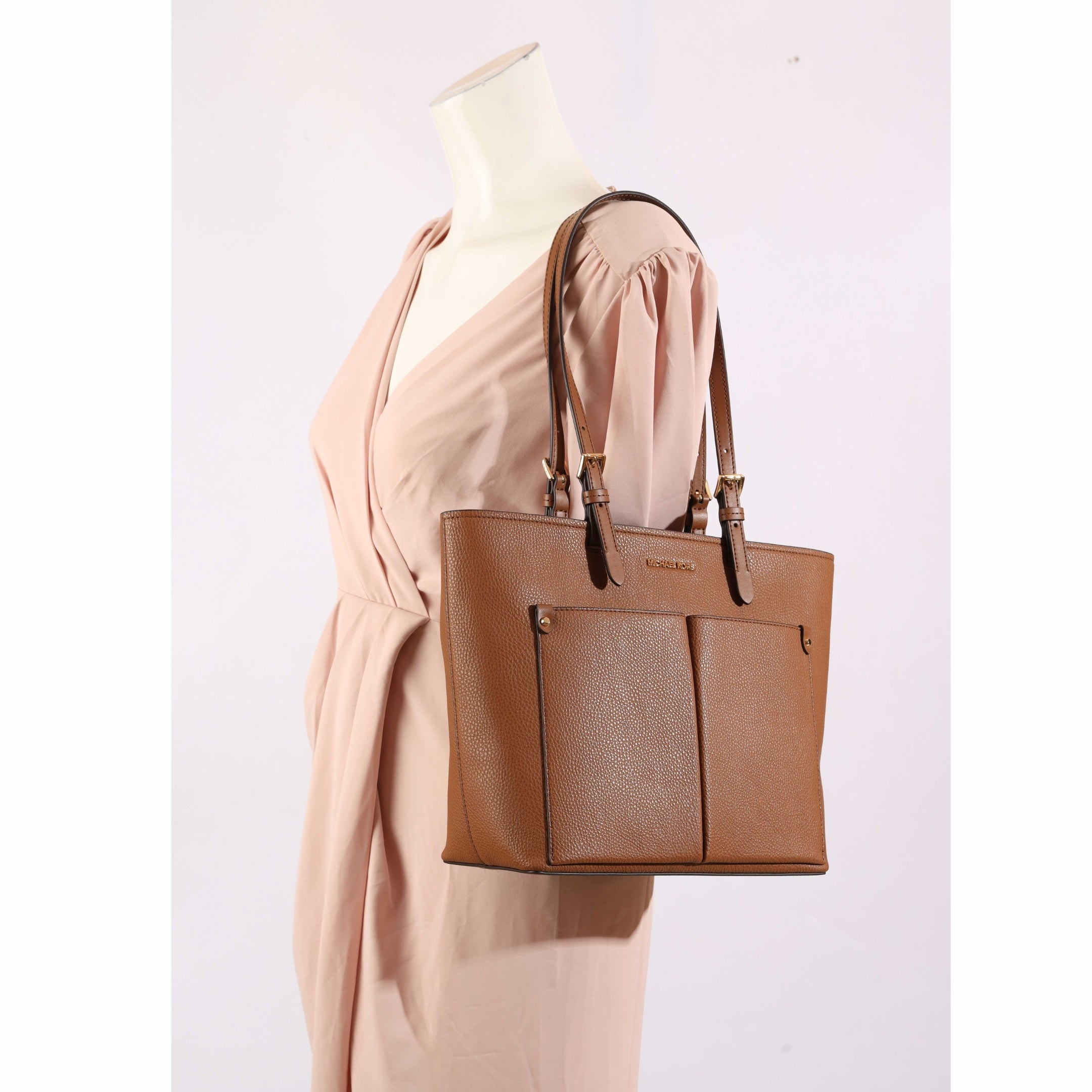 Michael Kors Brown Jet Set Pocket Tote