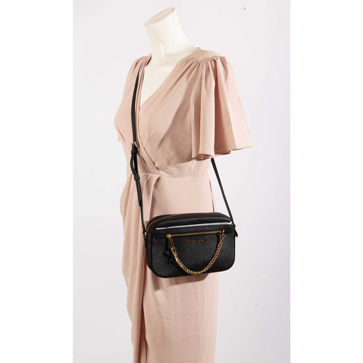 Michael Kors Jet Set Black Crossbody Bag