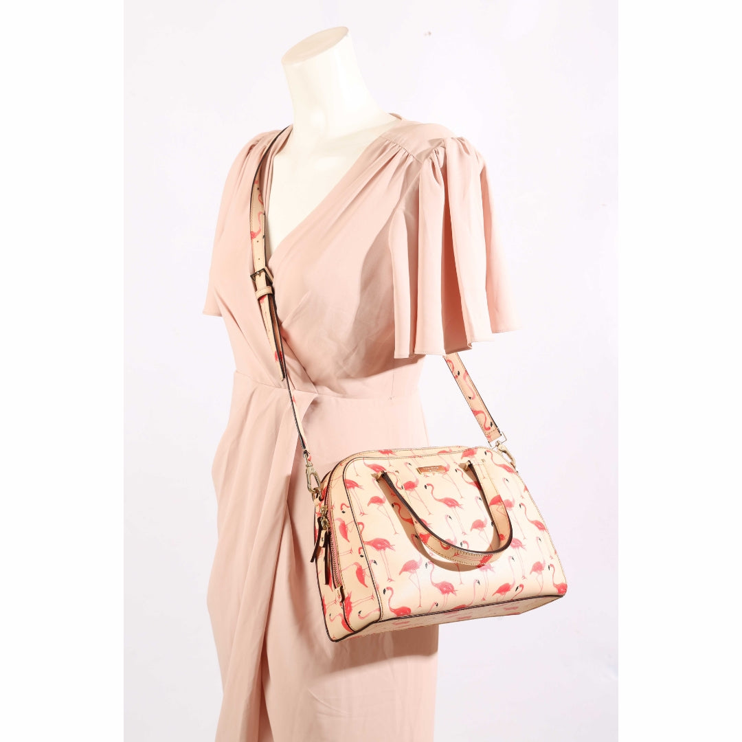 Kate Spade Felix Newbury Lane Flamingo Satchel