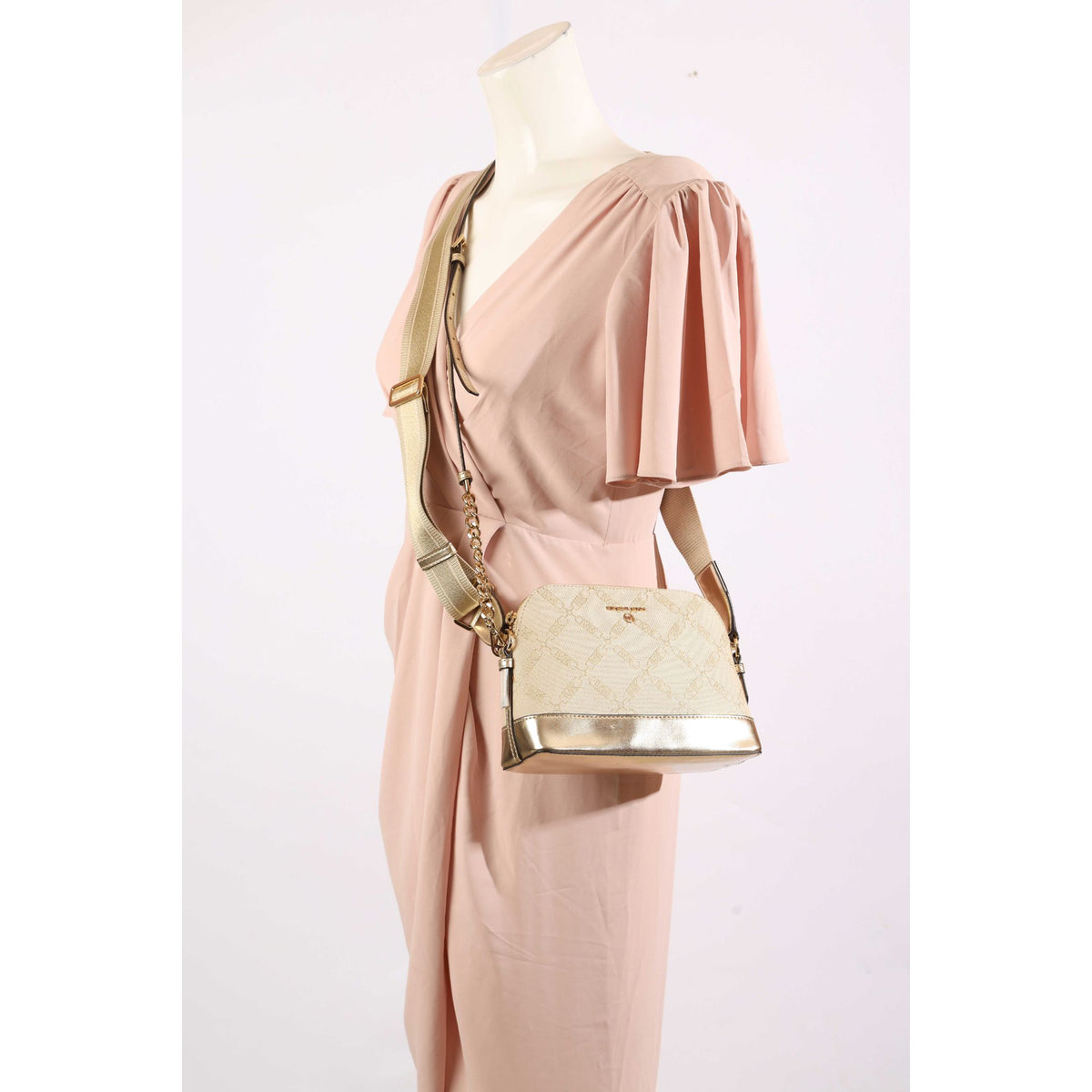 Michael Kors Jet Set Metallic Empire Crossbody Bag