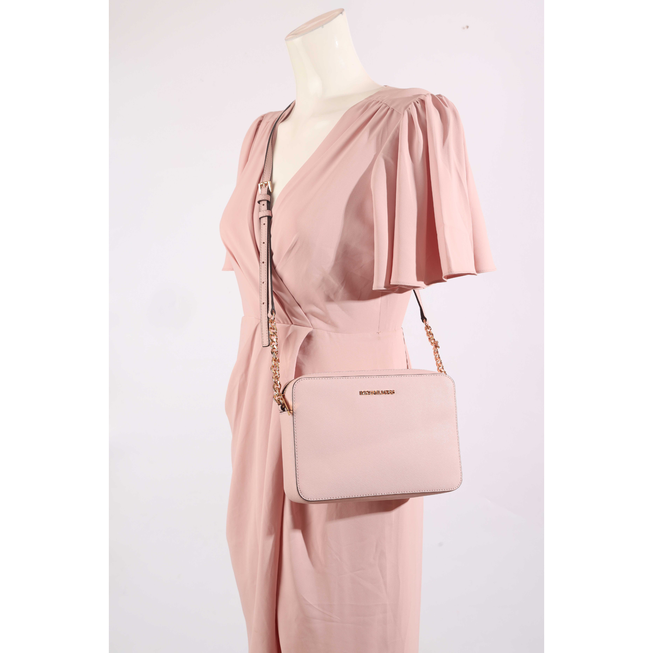 Michael Kors Dusty Pinkish Jet Set Cross Body Bag