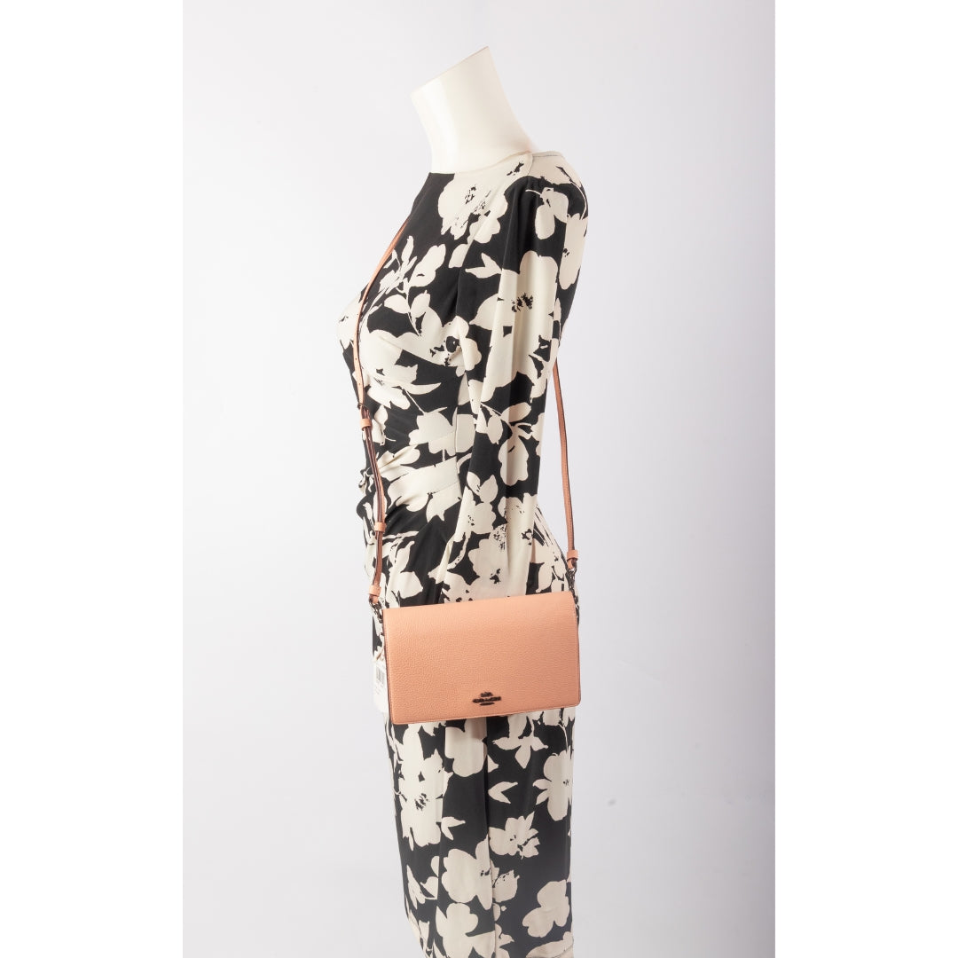 Coach Foldover Polished Pebble Crossbody Bag