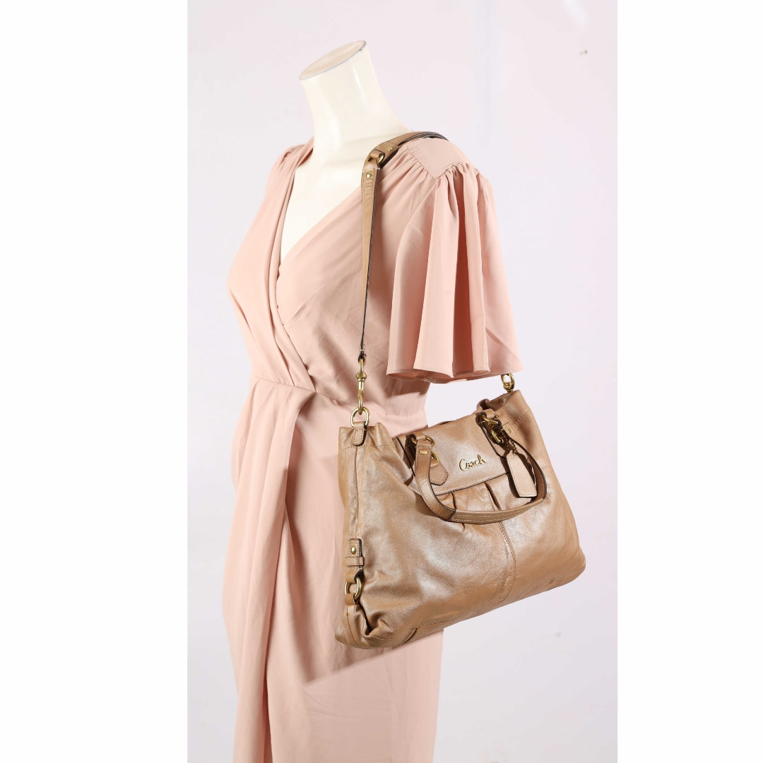 Coach Beige Ashley Convertible Tote
