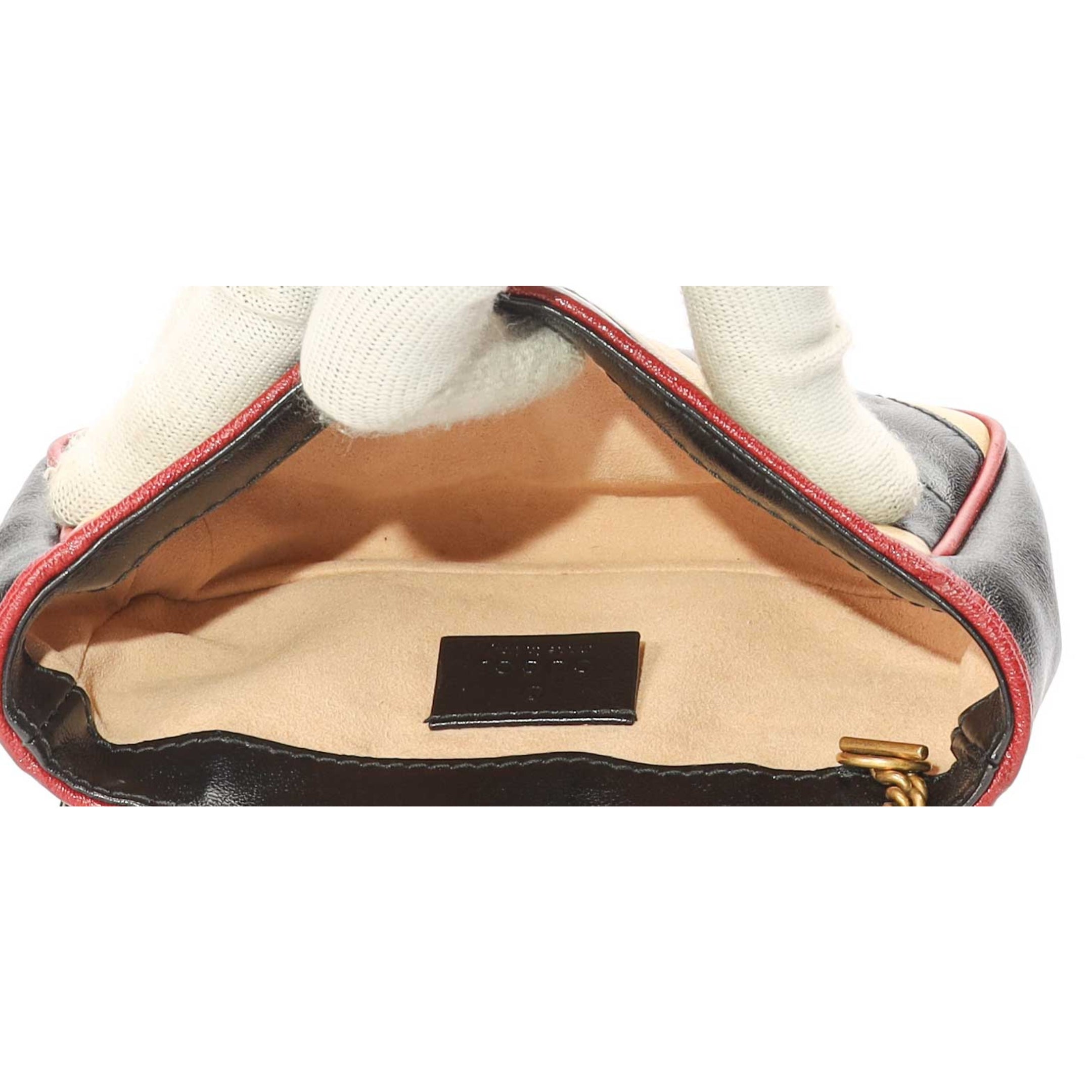 Gucci Multicolor GG Marmont Chain Mini Crossbody Bag