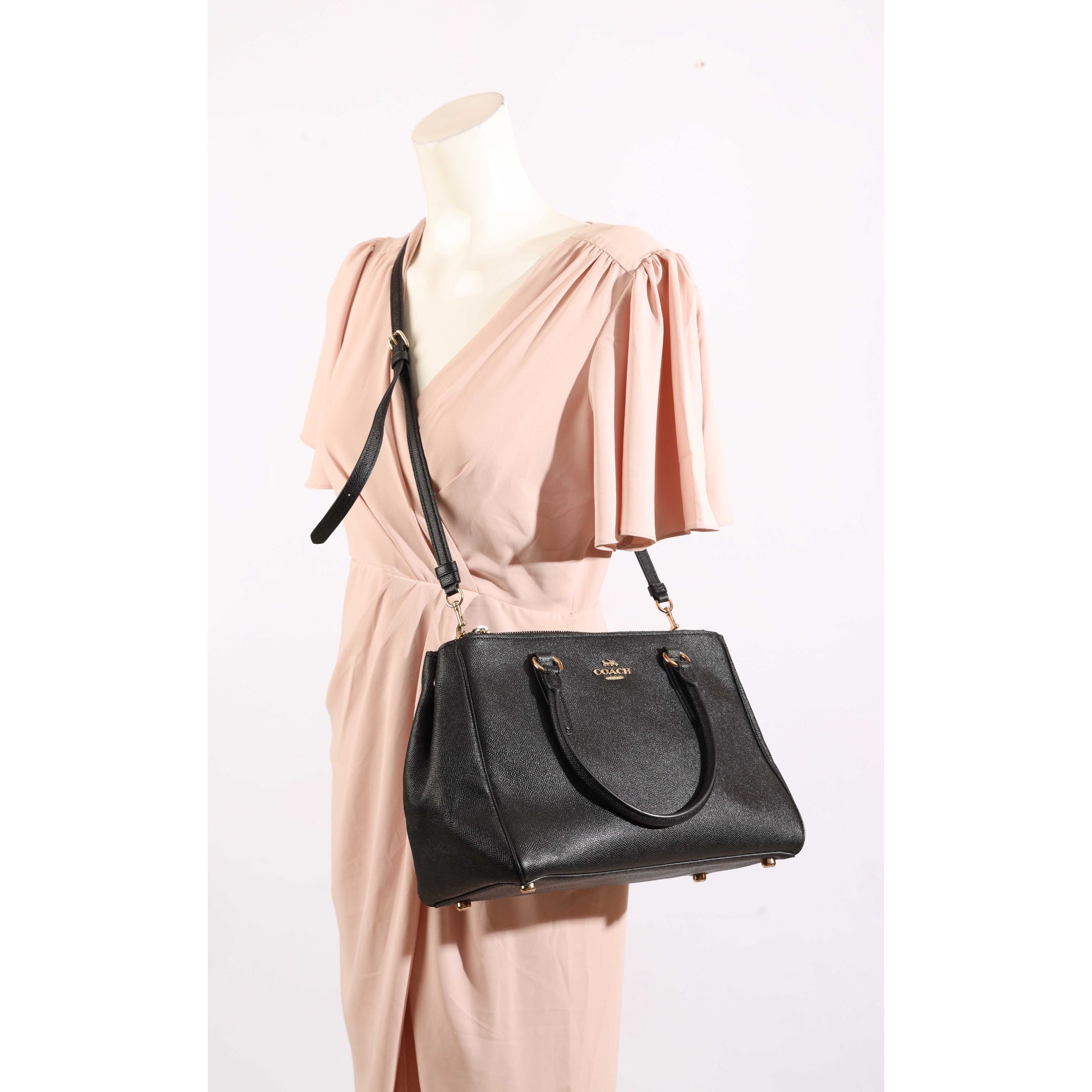 Coach Black Tatum Carryall Satchel